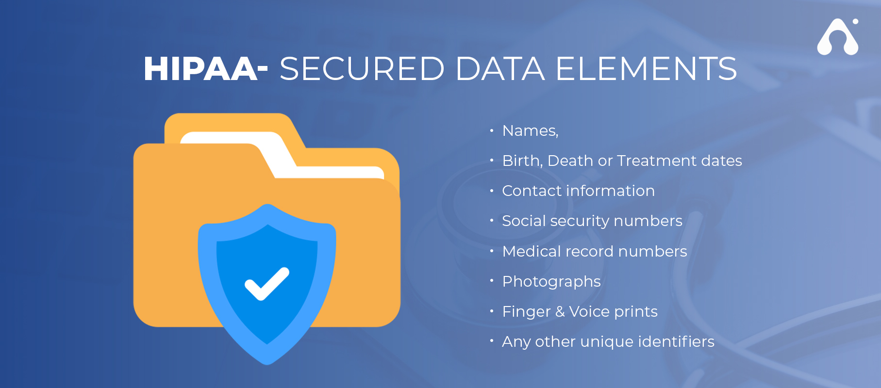 hipaa secured data elements